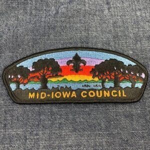 Vintage Boy Scouts of America Patch Mid-Iowa Council S4 CSP Pocket flap patch